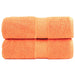 Premium vaskehåndklær SOLUND 2 stk oransje 30x30 cm 600 gsm