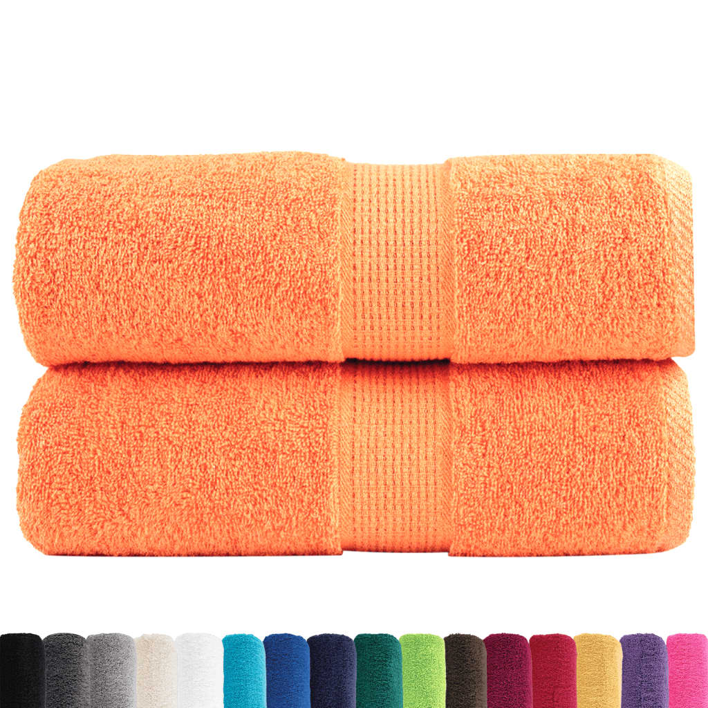 Premium vaskehåndklær SOLUND 2 stk oransje 30x30 cm 600 gsm