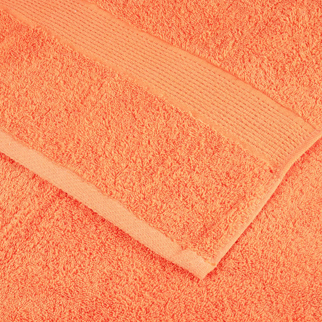 Premium gjestehåndklær SOLUND 10 stk oransje 30x50cm 600 g/m2