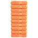 Premium håndklær SOLUND 10 stk oransje 50x100 cm 600 g/m2