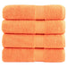 Premium dusjhåndklær SOLUND 4 stk oransje 70x140cm 600g/m2