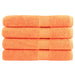 Premium håndklær SOLUND 4 stk oransje 80x200 cm 600 g/m2