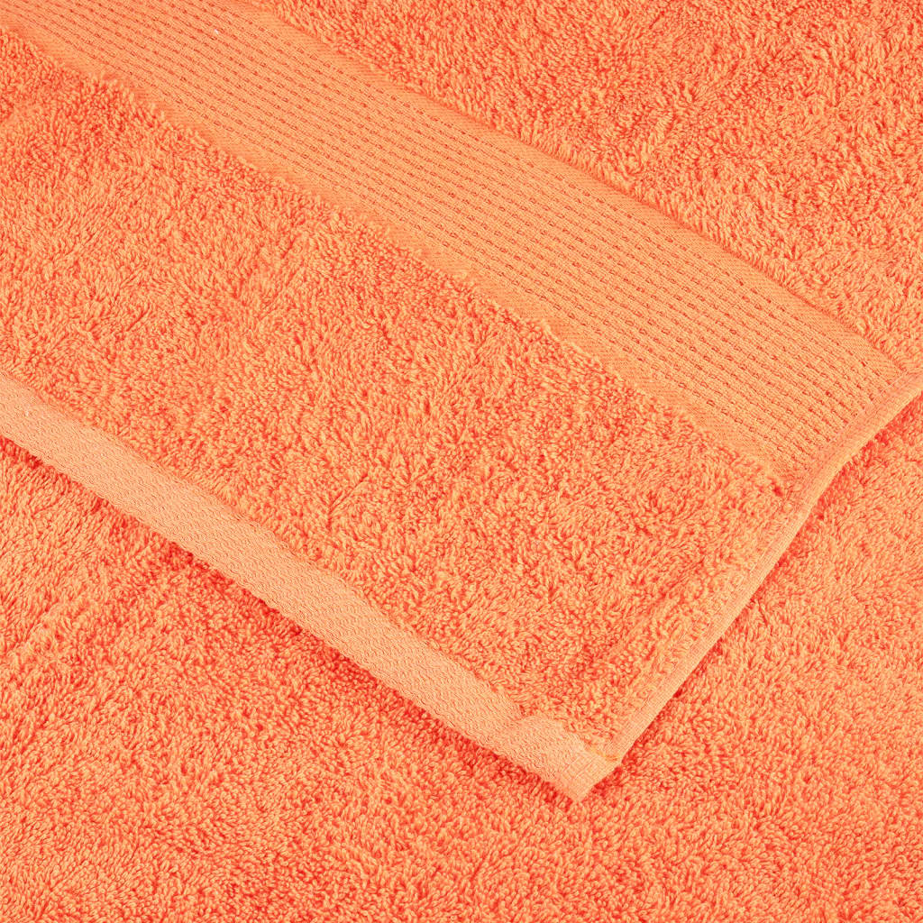 Premium håndklær SOLUND 4 stk oransje 80x200 cm 600 g/m2