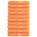 Premium håndklær SOLUND 10 stk oransje 80x200 cm 600 g/m2