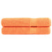 Premium håndklær SOLUND 2 stk oransje 100x200 cm 600 g/m2