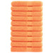 Premium håndklær SOLUND 10 stk oransje 100x200cm 600 g/m2