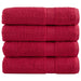 Premium badehåndklær SOLUND 4 stk 100x150 cm 600 g/m2
