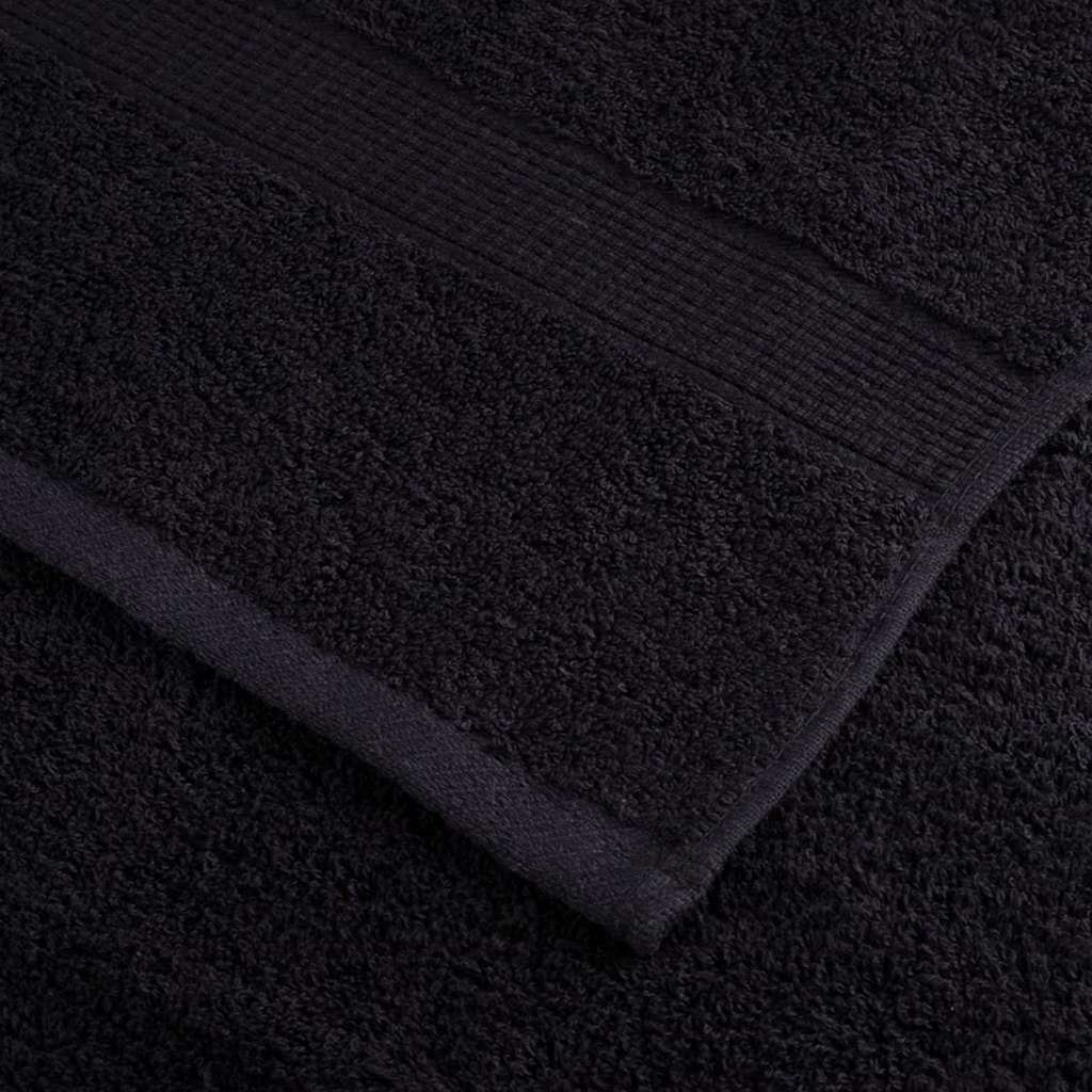 Gjesthåndkle SOLUND 4 stk. Svart 15 x 21 cm 550 gsm
