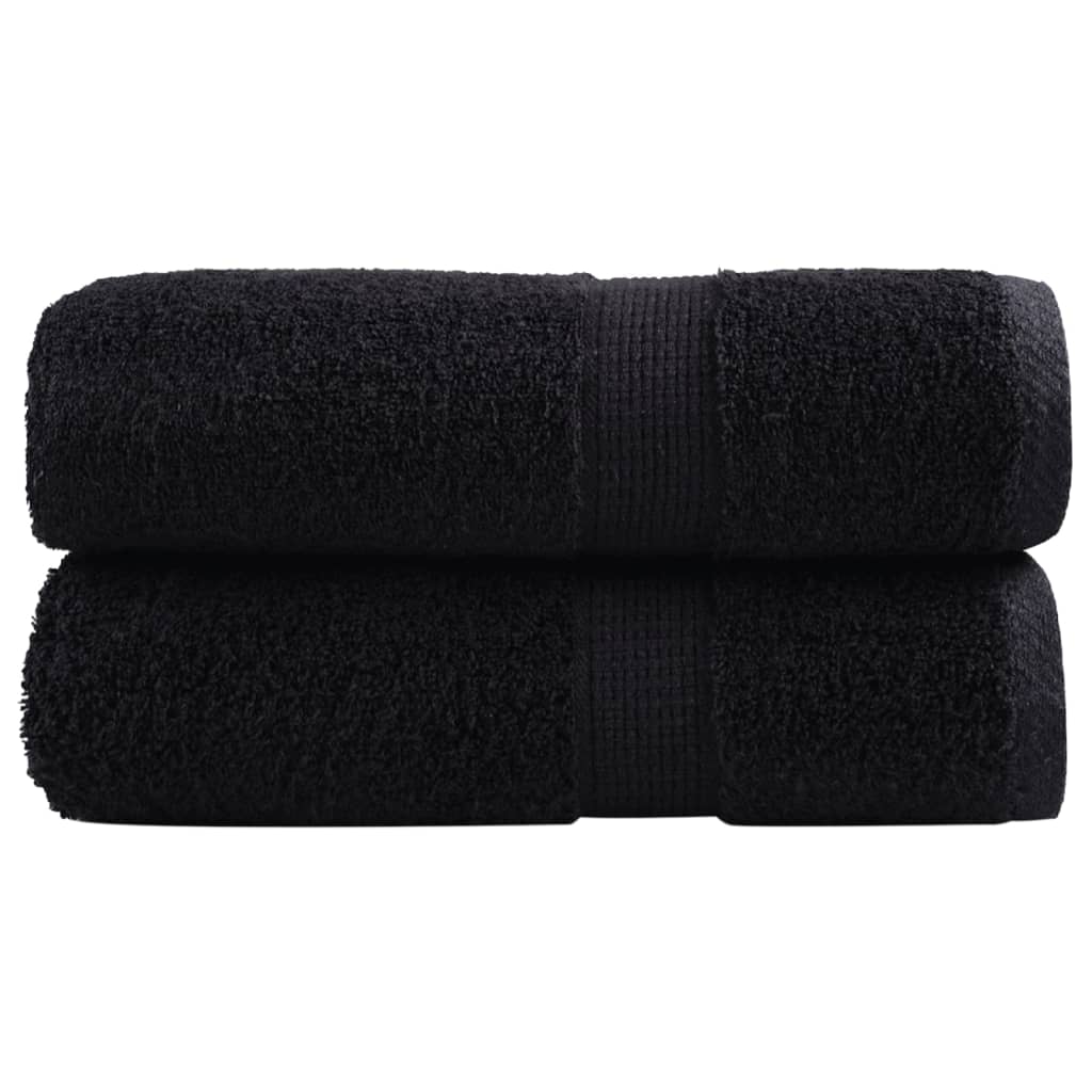 Premium vaskehåndklær SOLUND 2 stk svart 30x30 cm 600 gsm