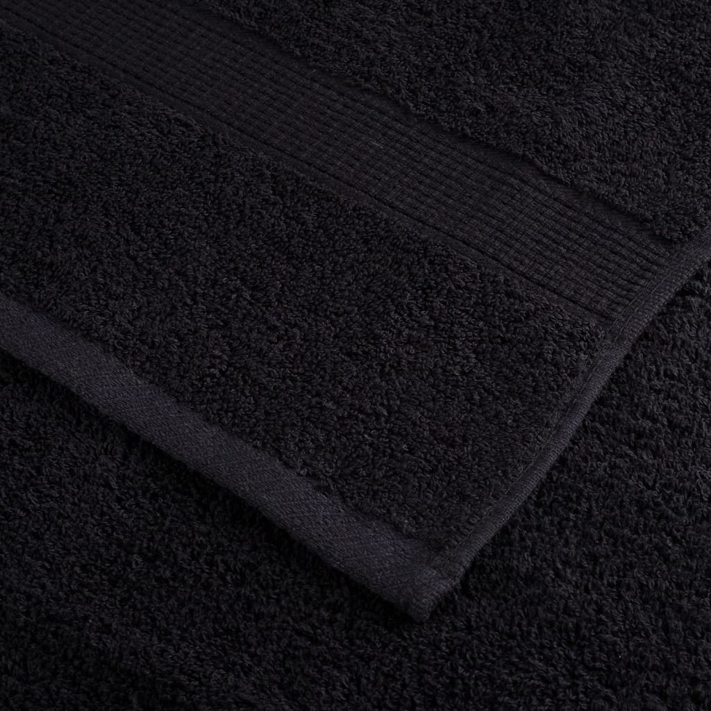 Premium vaskehåndklær SOLUND 2 stk svart 30x30 cm 600 gsm