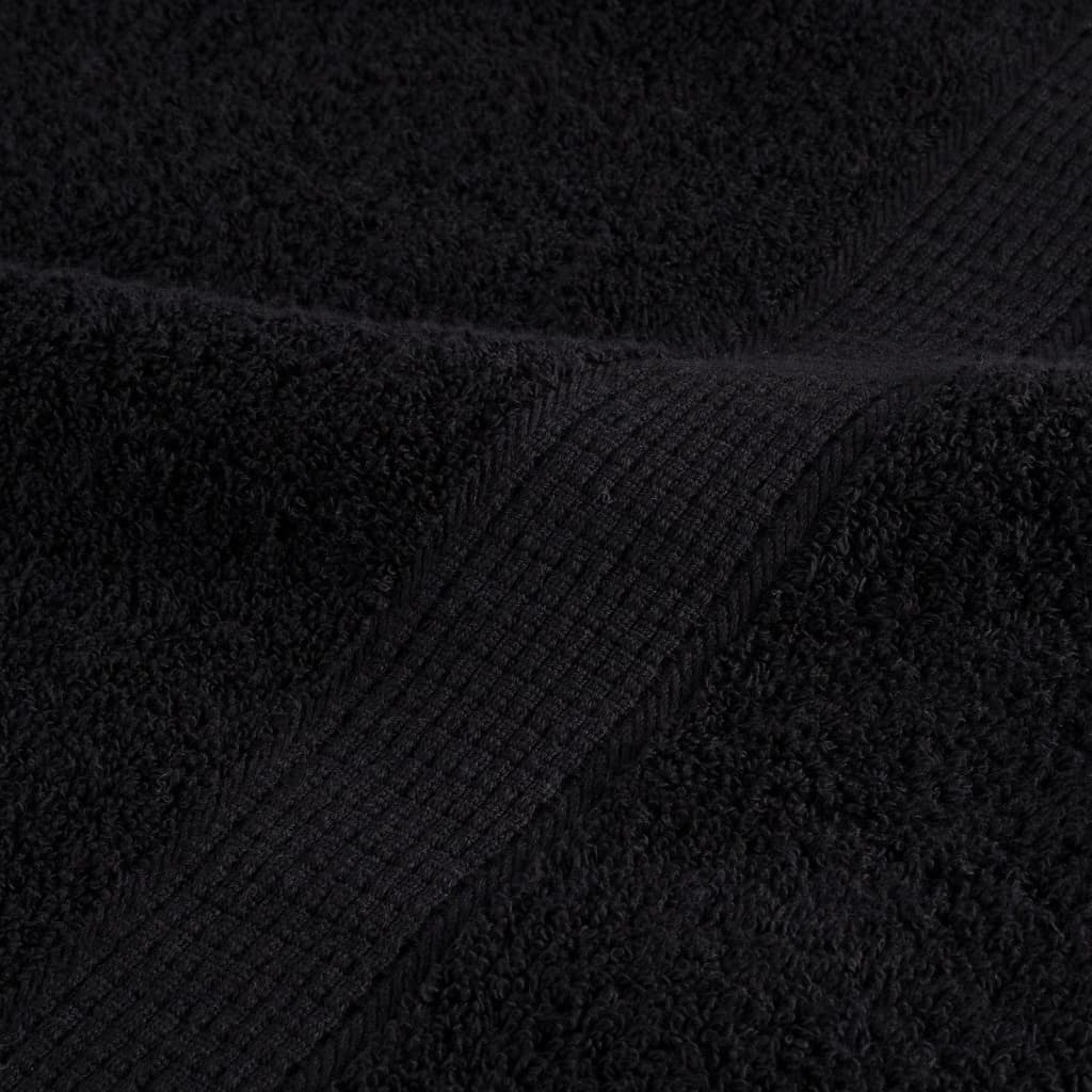 Premium vaskehåndklær SOLUND 10 stk svart 30x30 cm 600 gsm