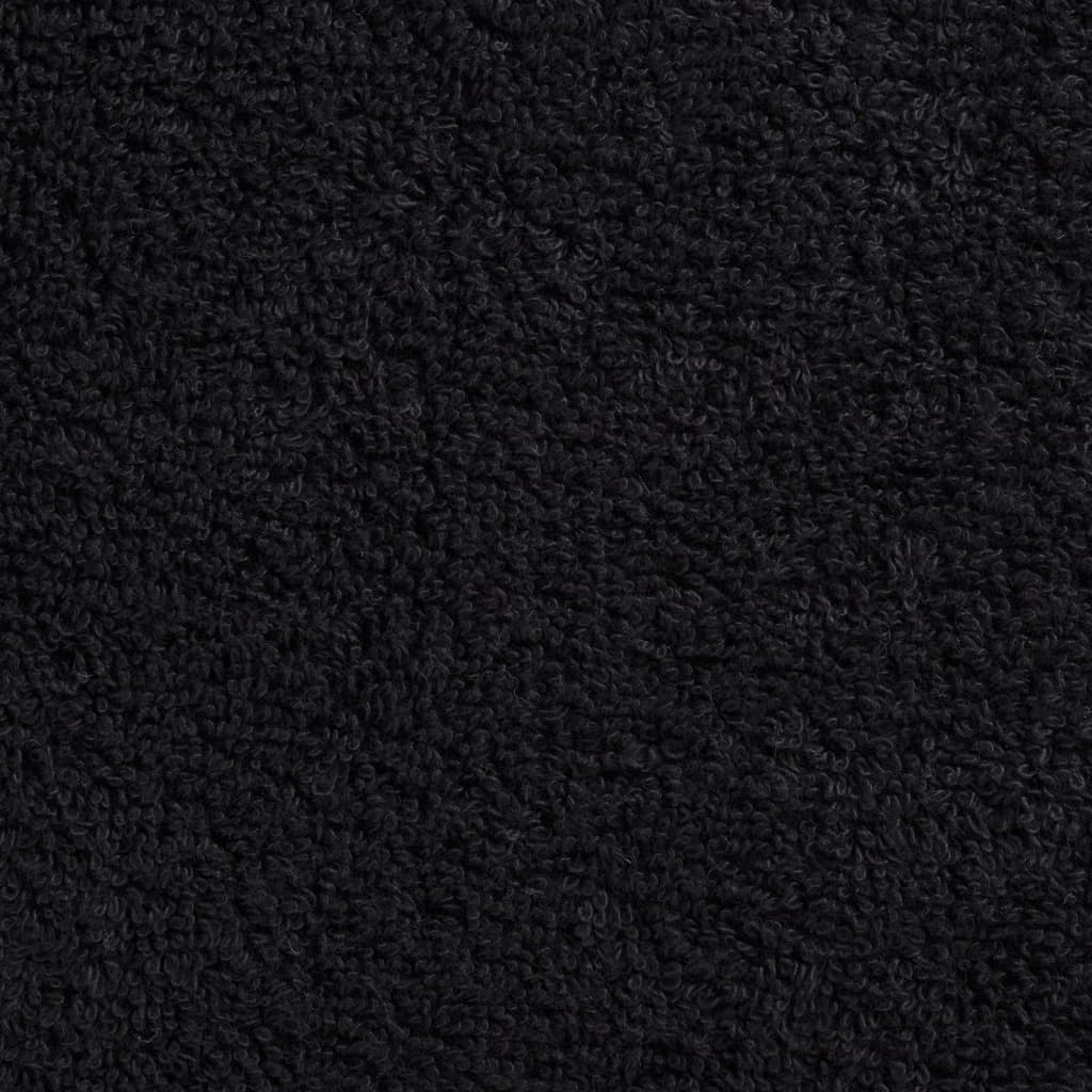 Premium gjestehåndklær SOLUND 10 stk svart 30x50cm 600 g/m2