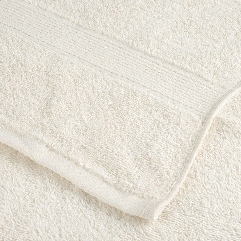 Premium gjestehåndklærb SOLUND 4 stk krem 30x50cm 600 g/m2