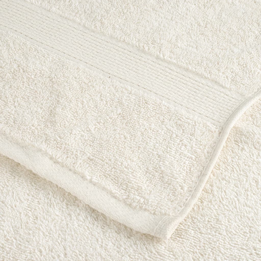 Premium håndklær SOLUND 2 stk kremhvit 50x100cm 600 g/m2