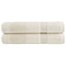 Premium håndklær SOLUND 2 stk kremhvit 80x200 cm 600 g/m2