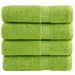 Premium dusjhåndklær SOLUND 4 stk eplegrønn 70x140cm 600 g/m2