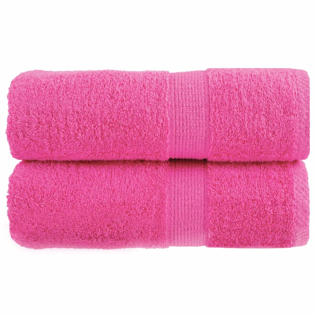 Premium vaskehåndklær SOLUND 2 stk rosa 30x30 cm 600 gsm