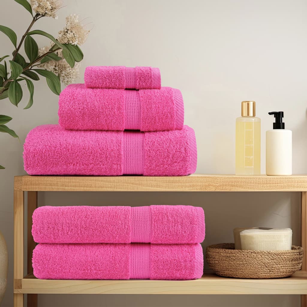 Premium vaskehåndklær SOLUND 2 stk rosa 30x30 cm 600 gsm