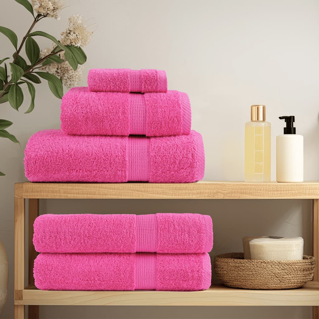 Premium gjestehåndklær SOLUND 10 stk rose 30x50cm 600 g/m2