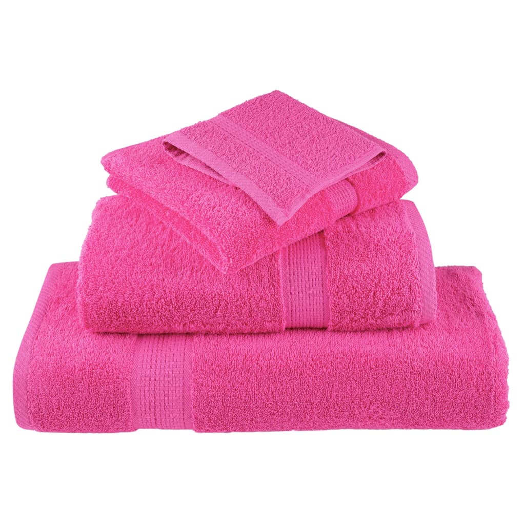 Premium gjestehåndklær SOLUND 10 stk rose 30x50cm 600 g/m2