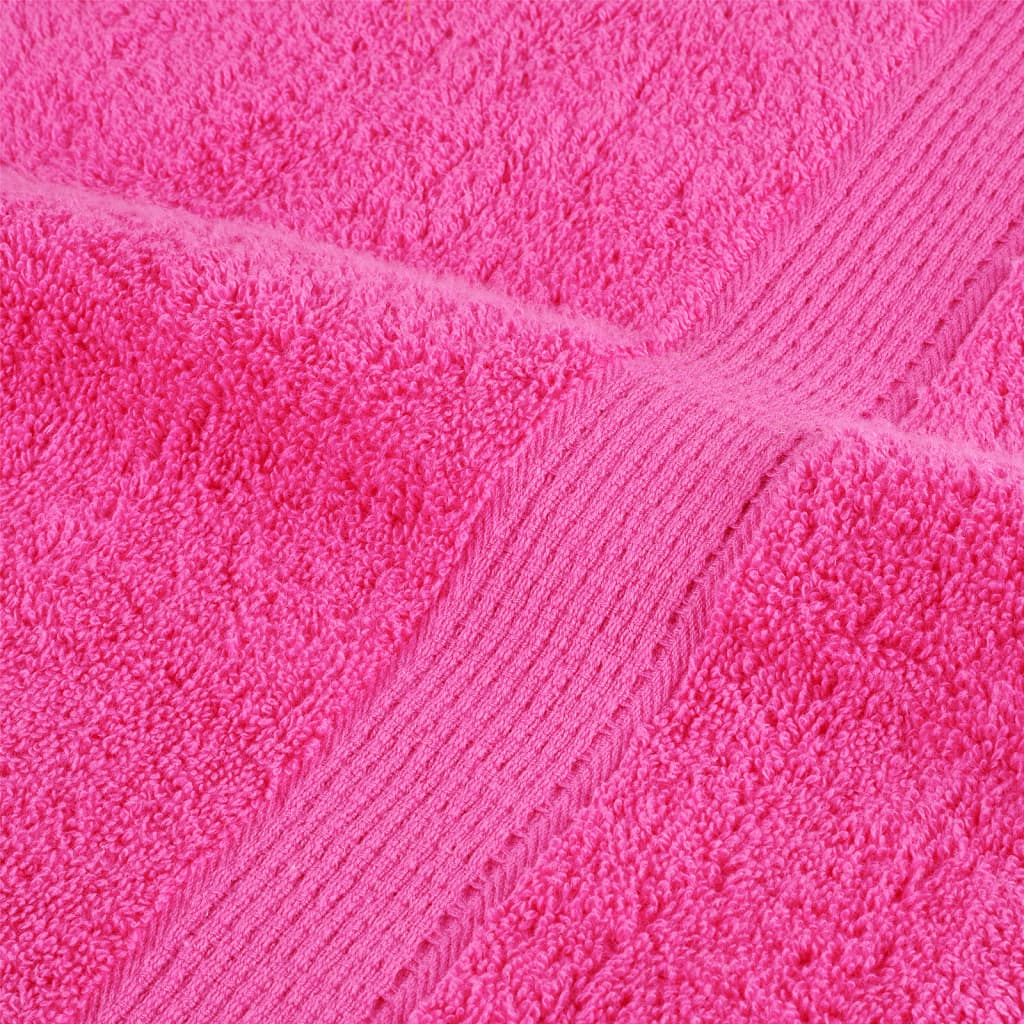 Premium gjestehåndklær SOLUND 10 stk rose 30x50cm 600 g/m2