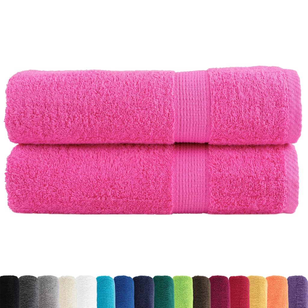 Premium håndklær SOLUND 2 stk rose 50x100cm 600 g/m2