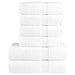 Premium håndklesett 6 deler SOLUND hvit 600 g/m2