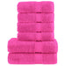 Premium håndklesett 6 deler SOLUND rose 600 g/m2