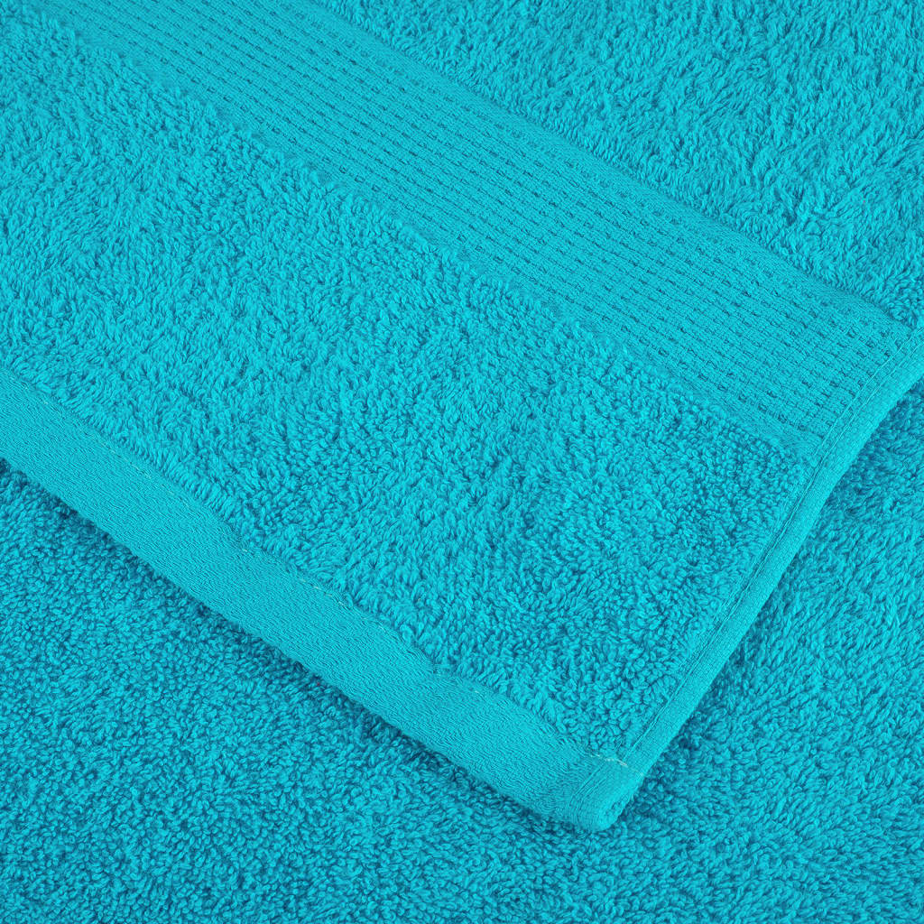 Premium håndklesett 12 deler SOLUND turkis 600 gsm