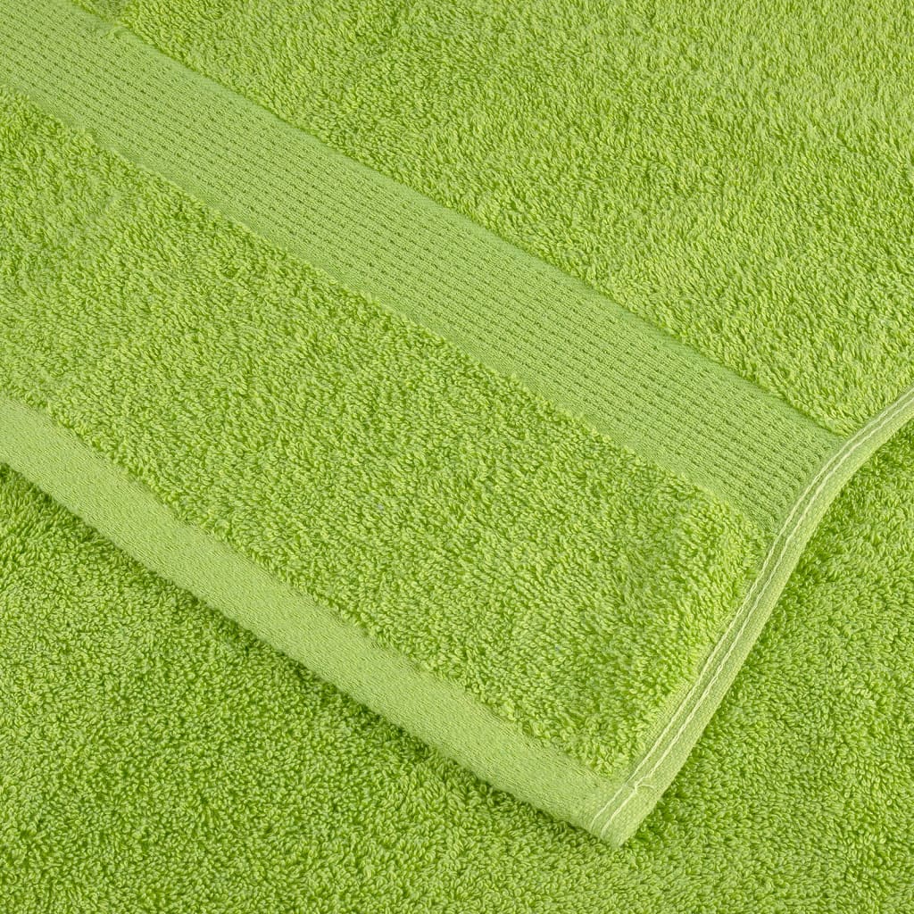 Premium håndklesett SOLUND 12 deler grønn 600 g/m2