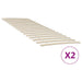 Sengebunnsutskiftning med 34 lameller 2 stk 80x200 cm