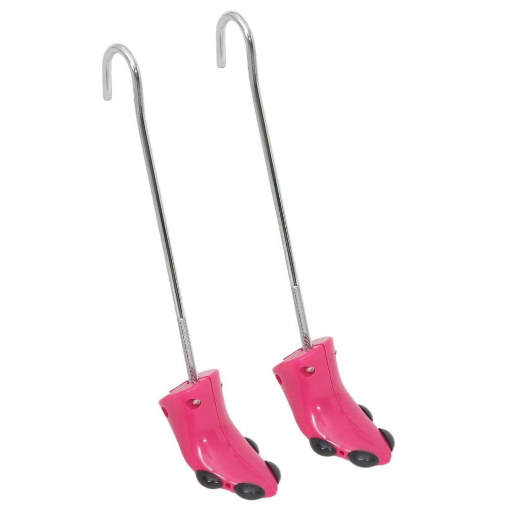 Støvelbårere med skohorn rosa EU 34-40 plast
