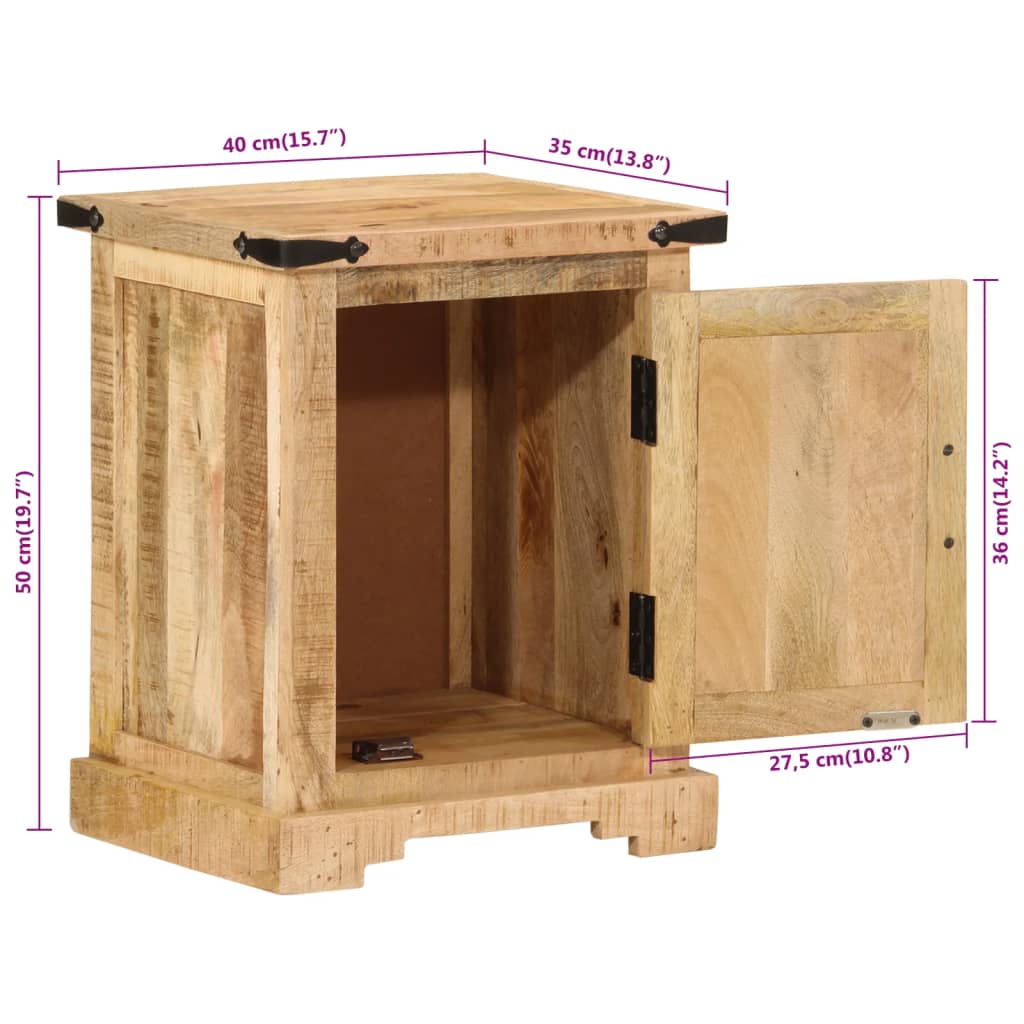 Nattbord 40x35x50 heltre mango