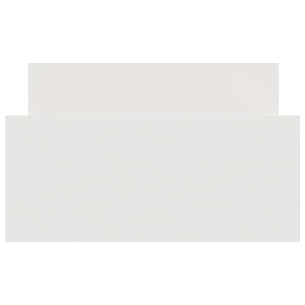 Sengeramme hvit 90x190 cm konstruert tre