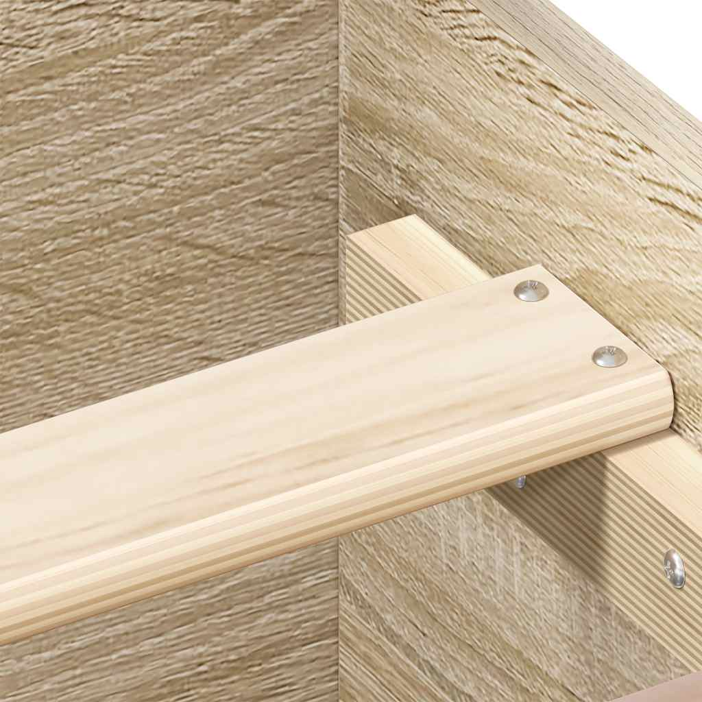 Sengeramme uten madrass sonoma eik 90x190 cm konstruert tre