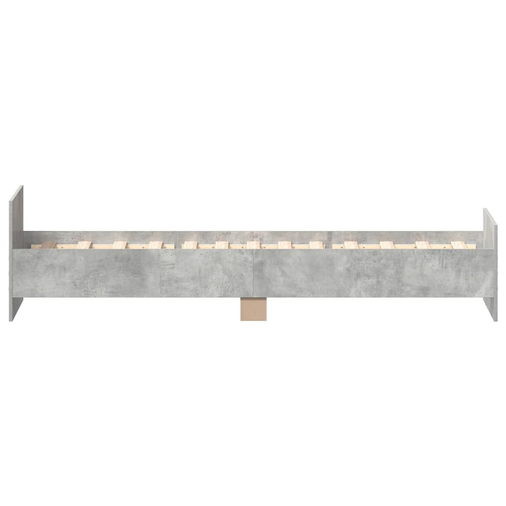 Sengeramme betonggrå 75x190 cm konstruert tre