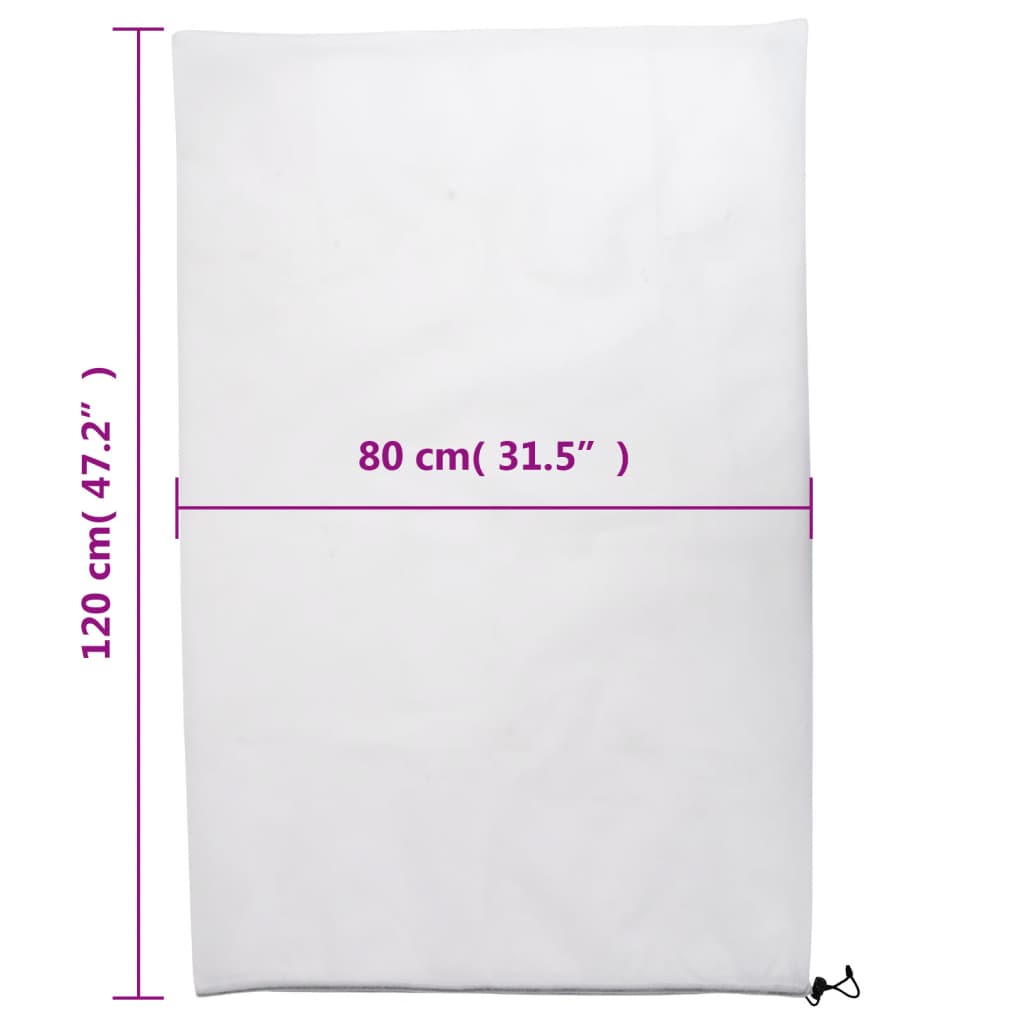 Plantefleecetrekk med snor 4 stk 70 g/m² 0,8x1,2 m