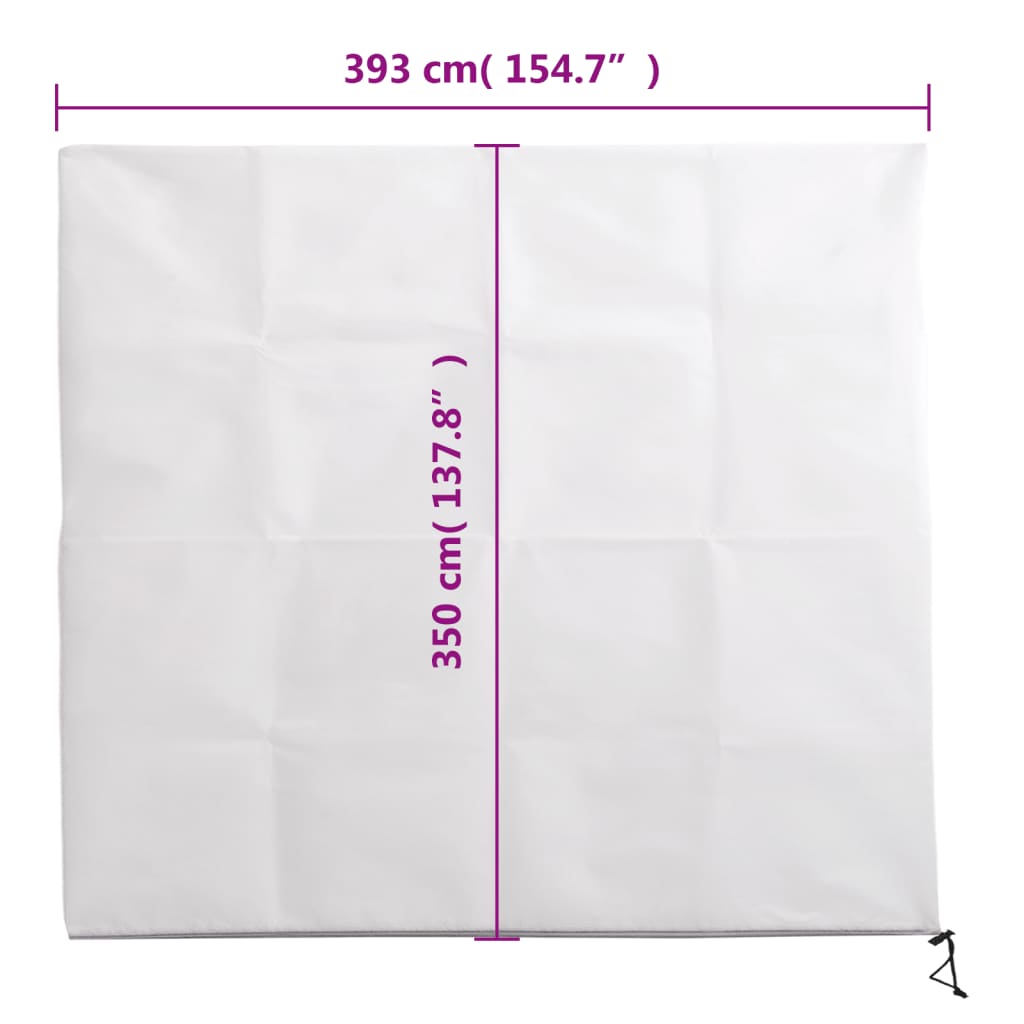Plantefleecetrekk med glidelås 70 g/m² 3,93x3,5 m