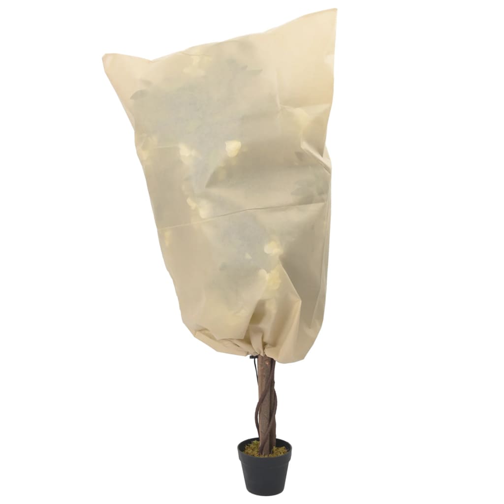 Plantefleecetrekk med snor 4 stk 70 g/m² 0,8x1,2 m