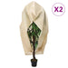 Plantefleecetrekk med glidelås 2 stk 70 g/m² 1,55x1,55 m