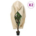 Plantefleecetrekk med glidelås 2 stk 70 g/m² 1,2x1,8 m