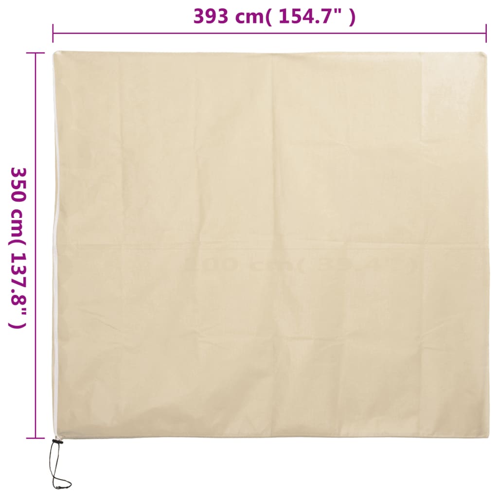 Plantefleecetrekk med glidelås 70 g/m² 3,93x3,5 m