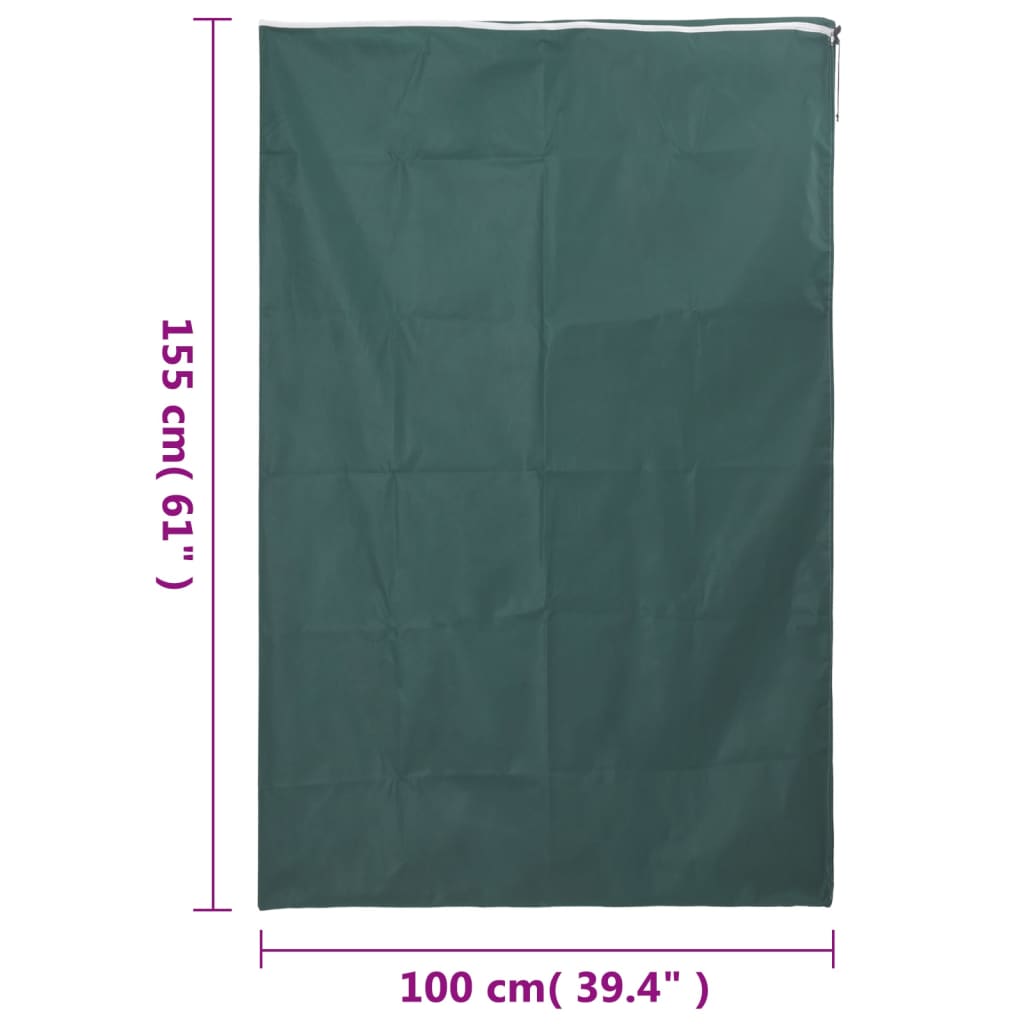 Plantefleecetrekk med glidelås 2 stk 70 g/m² 1x1,55 m