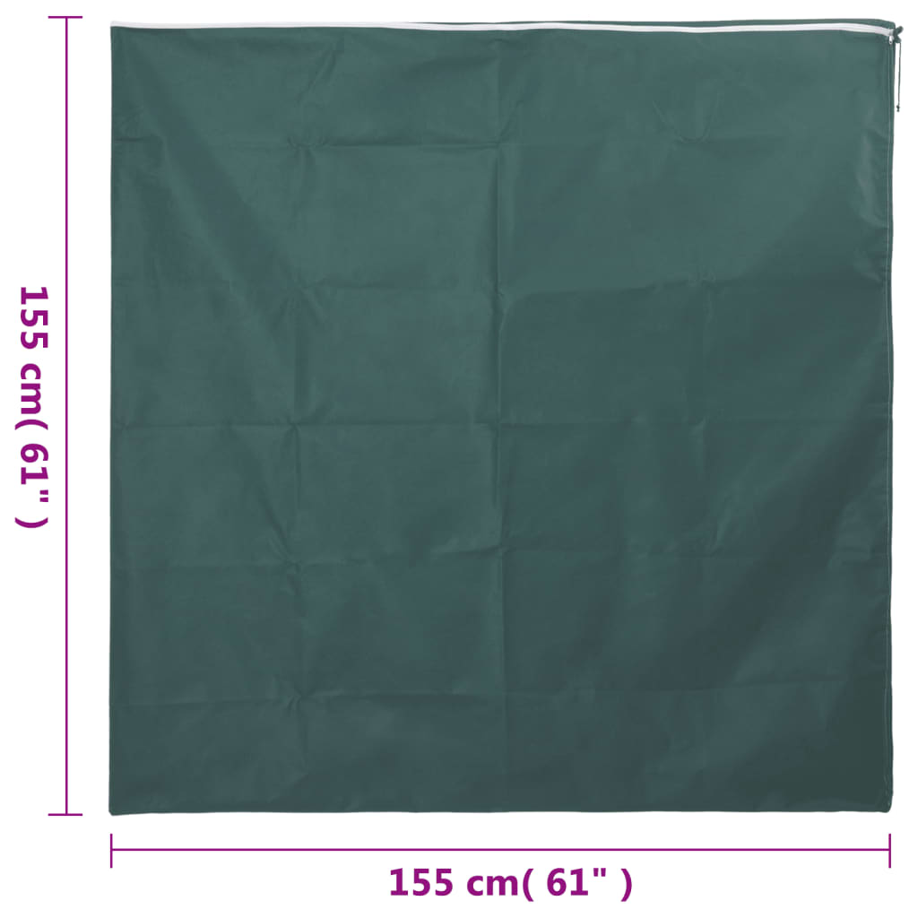 Plantefleecetrekk med glidelås 2 stk 70 g/m² 1,55x1,55 m