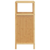 Baderomsskap med hylle 36x33x87 cm bambus