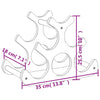 vinstativ for 6 flasker 35x18x25,5 cm bambus