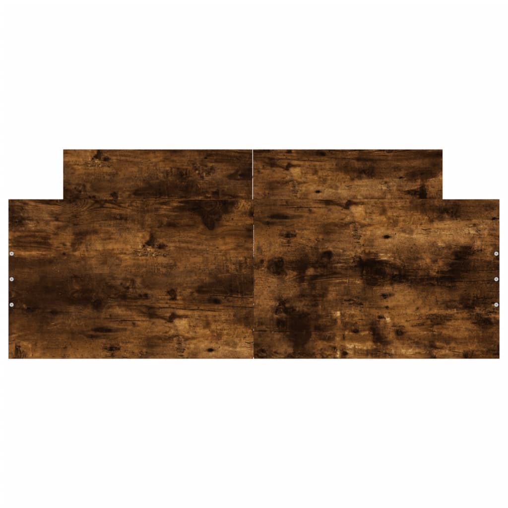 Sengeramme med hode- og fotgavl røkt eik 120x200 cm