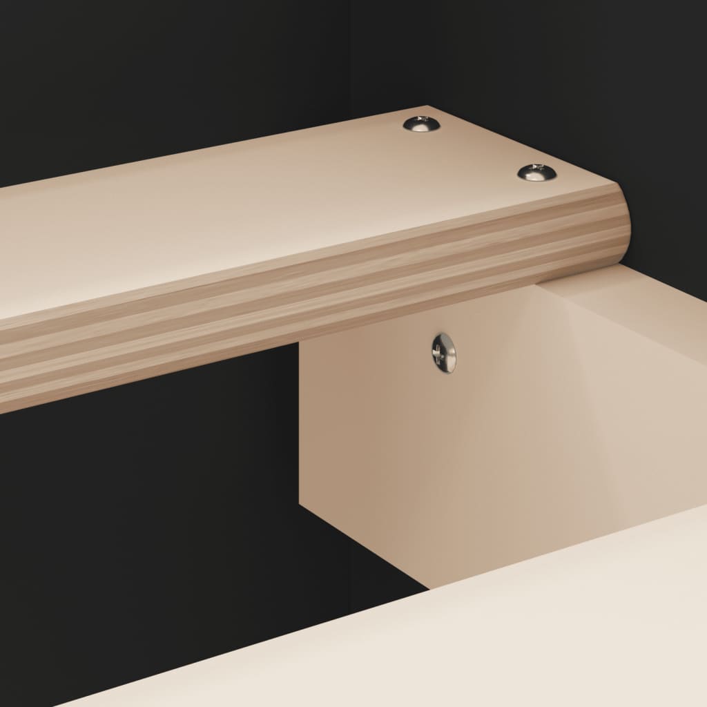 Sengeramme med hode- og fotgavl svart 140x200 cm