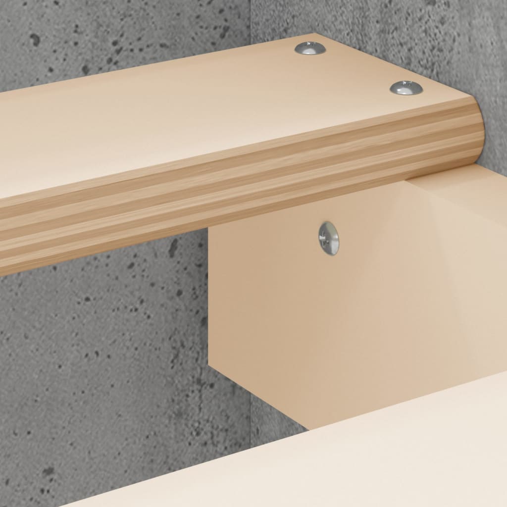 Sengeramme med hode- og fotgavl betonggrå 160x200 cm