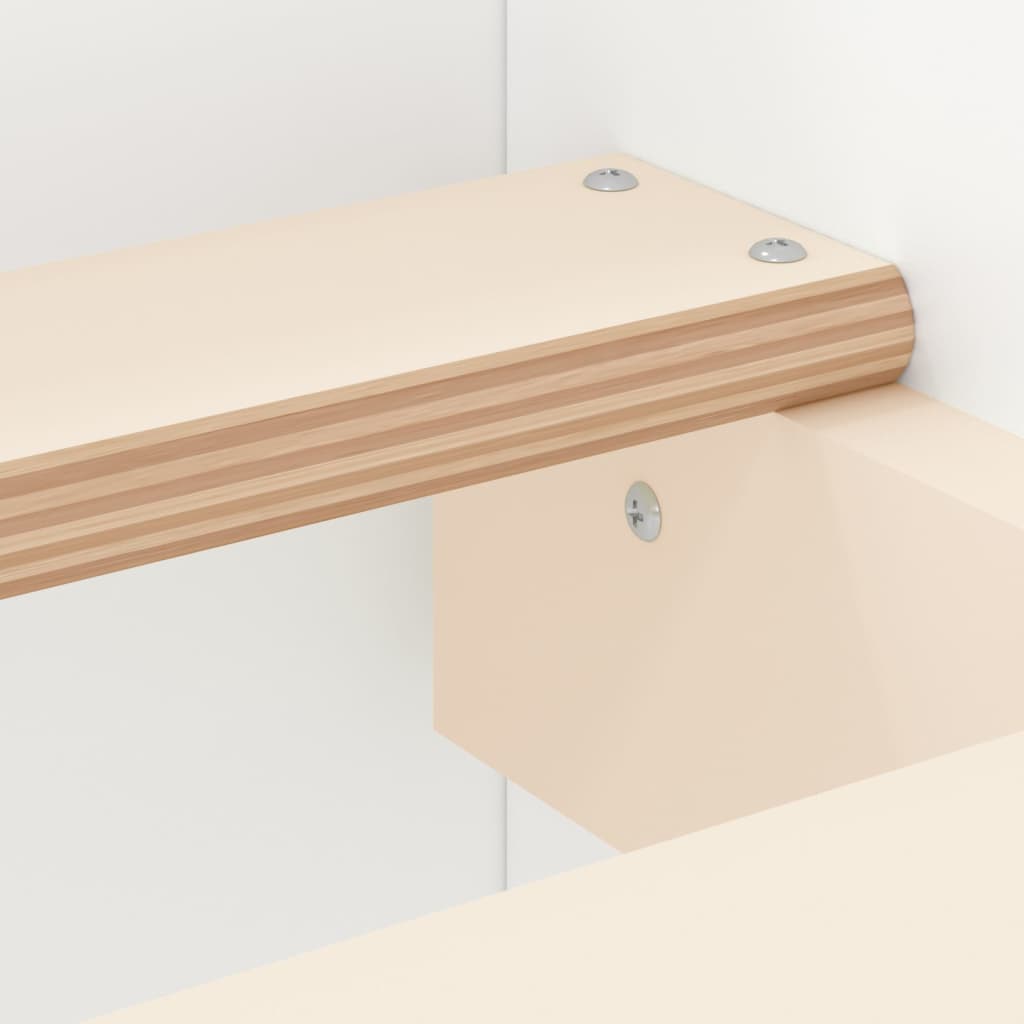 Sengeramme med hode- og fotgavl hvit 180x200 cm